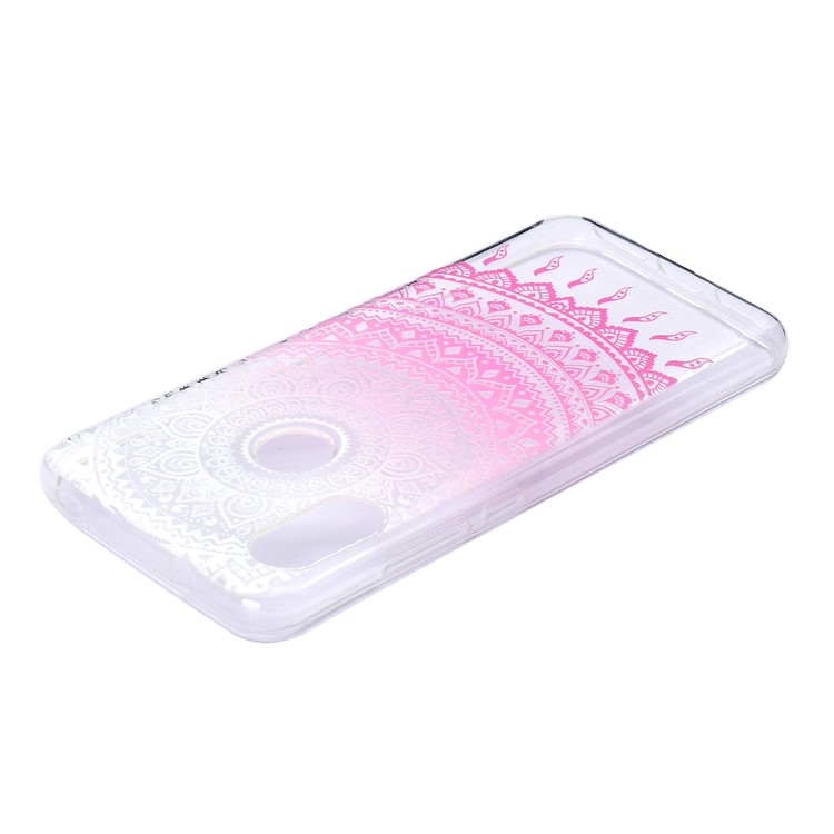 Pattern Printing TPU Cover Shell for Xiaomi Mi A2 Lite / Redmi 6 Pro - Pink Flower-5