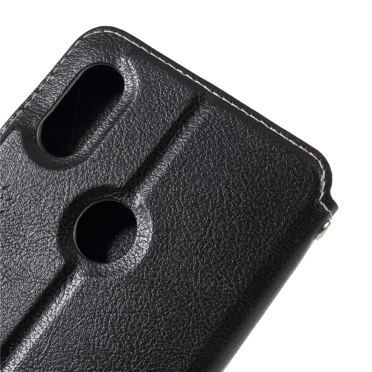 Auto-absorbed Card Holder Stand Leather Phone Cover for Xiaomi Redmi S2 / Y2 - Black-8