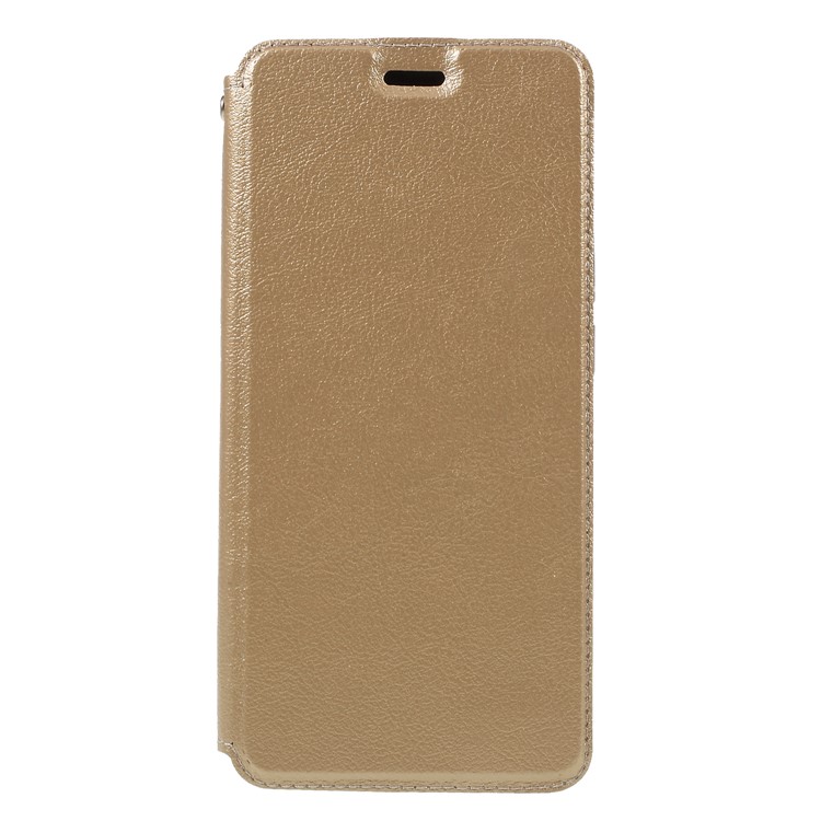 Auto-absorbed Card Holder Stand Leather Cellphone Case for Xiaomi Redmi S2 / Y2 - Gold-1