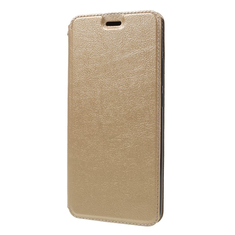 Auto-absorbed Card Holder Stand Leather Cellphone Case for Xiaomi Redmi S2 / Y2 - Gold-3