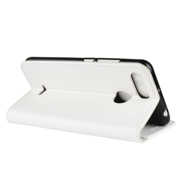 Crazy Horse Wallet Leather Stand Cover for Xiaomi Redmi 6 (Dual Camera: 12MP+5MP) - White-6