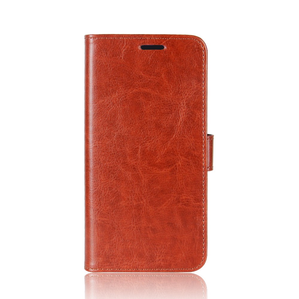 Capa Louca Do Suporte De Couro Magnético Do Cavalo Para Xiaomi Redmi 6 (câmera Dupla: 12MP + 5MP) - Castanho