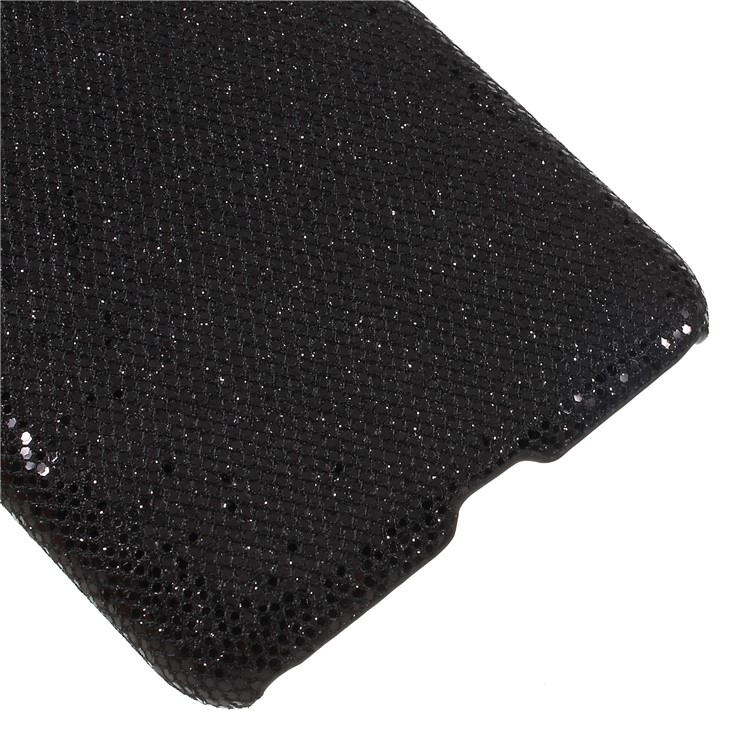 Leather Coated Plastic Case Shell for Xiaomi Redmi S2 / Y2 - Black Glittery Sequins-5