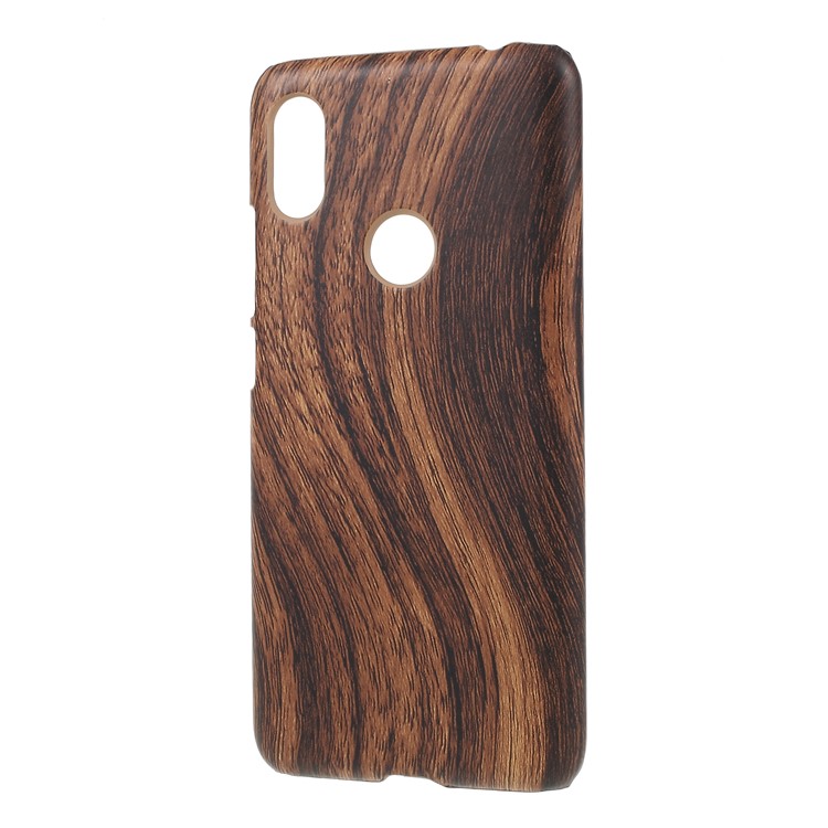 Leather Coated Plastic Phone Protection Back Case Shell for Xiaomi Redmi S2 / Y2 - Wood Texture-2