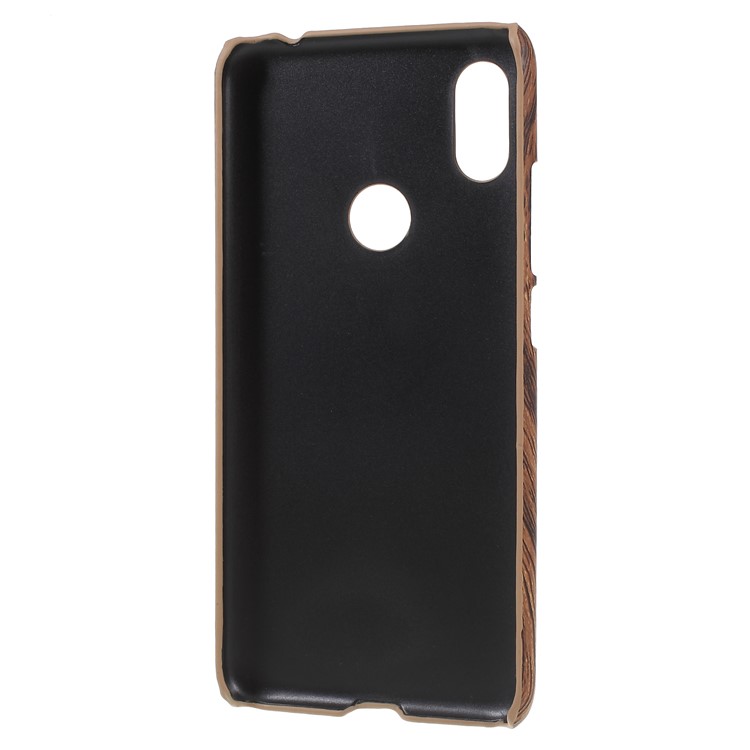 Leather Coated Plastic Phone Protection Back Case Shell for Xiaomi Redmi S2 / Y2 - Wood Texture-3