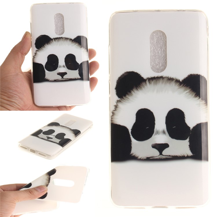 Soft TPU IMD Patterned Cover for Xiaomi Redmi Note 4 - Panda-1