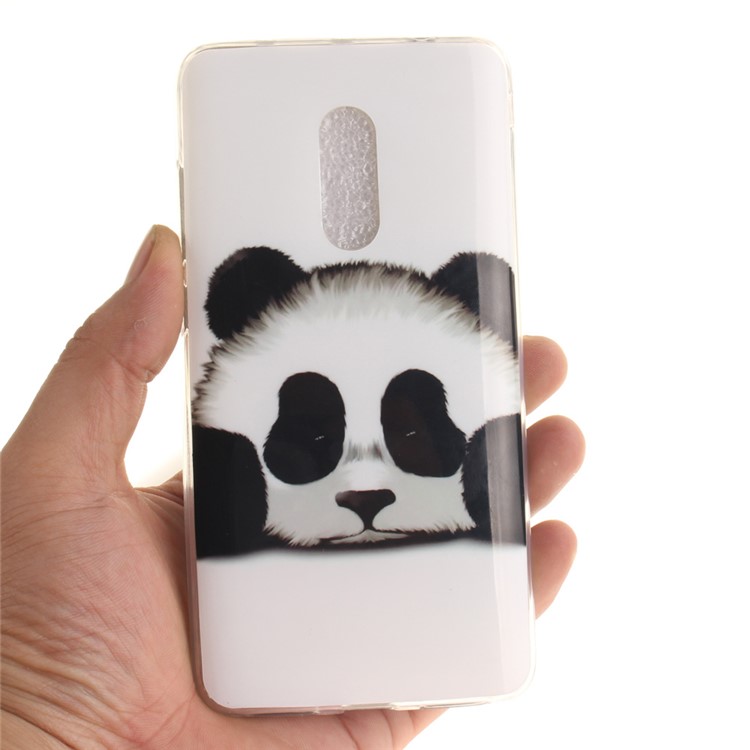 Soft TPU IMD Patterned Cover for Xiaomi Redmi Note 4 - Panda-5