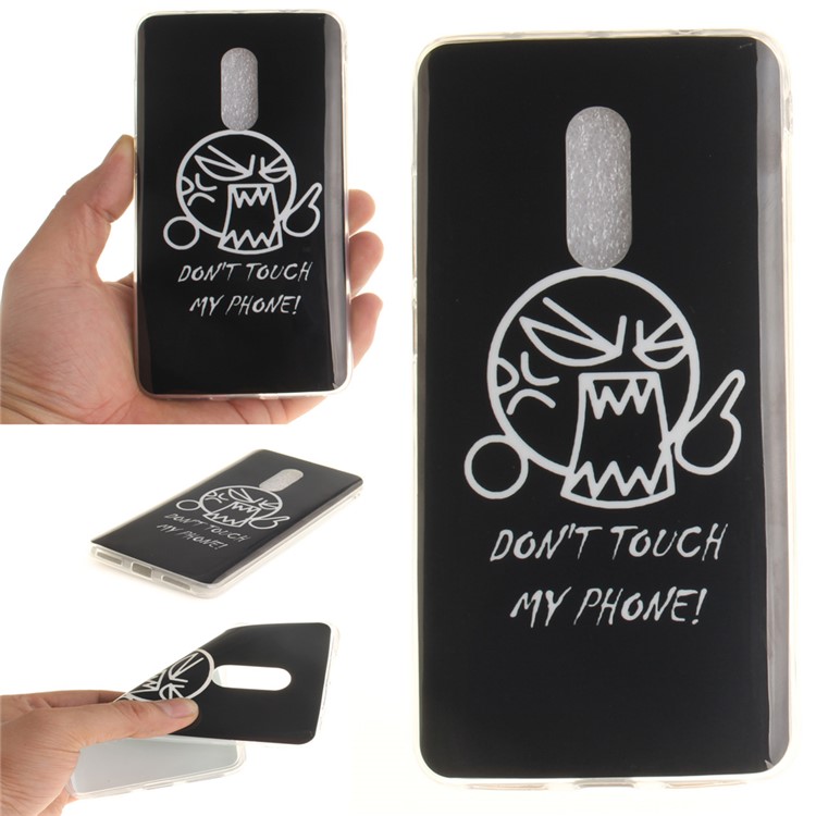 Soft TPU IMD Patterned Case for Xiaomi Redmi Note 4 - Do Not Touch My Phone-1
