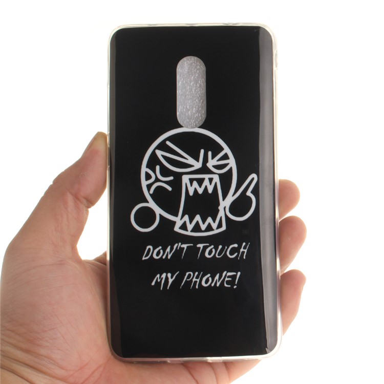 Soft TPU IMD Patterned Case for Xiaomi Redmi Note 4 - Do Not Touch My Phone-5
