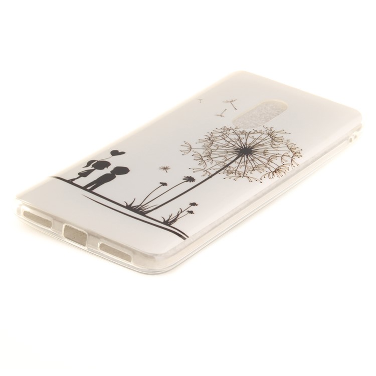 Vivid IMD Patterned Soft TPU Gel Back Cover for Xiaomi Redmi Note 4 - Lovers and Dandelion-3