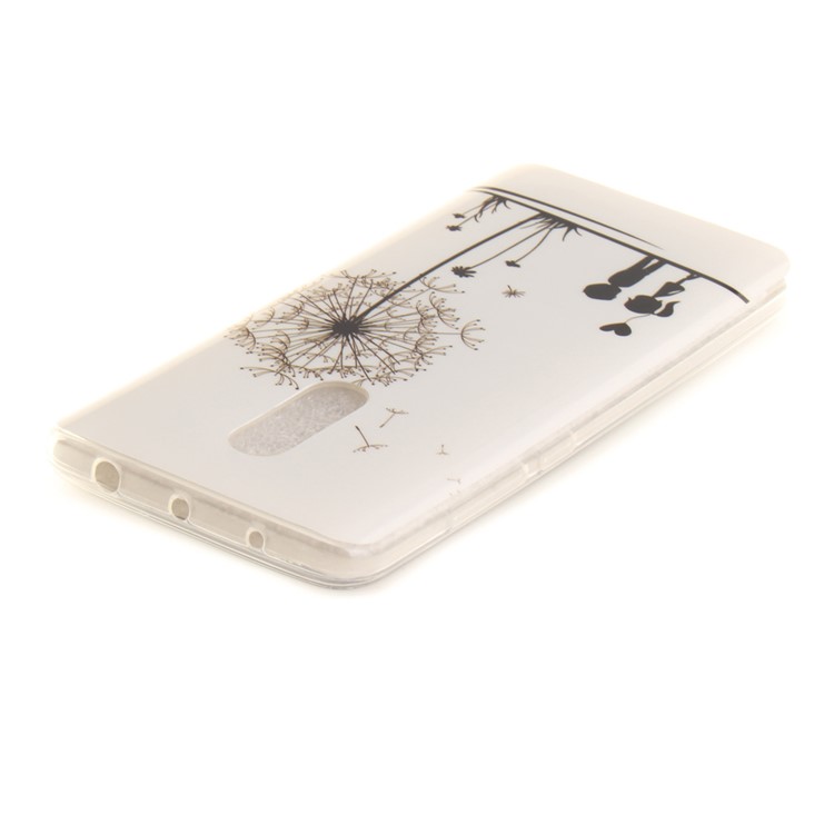 Vivid IMD Patterned Soft TPU Gel Back Cover for Xiaomi Redmi Note 4 - Lovers and Dandelion-4
