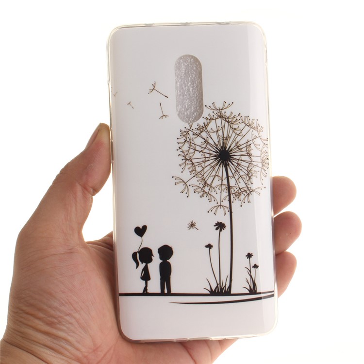 Vivid IMD Patterned Soft TPU Gel Back Cover for Xiaomi Redmi Note 4 - Lovers and Dandelion-5