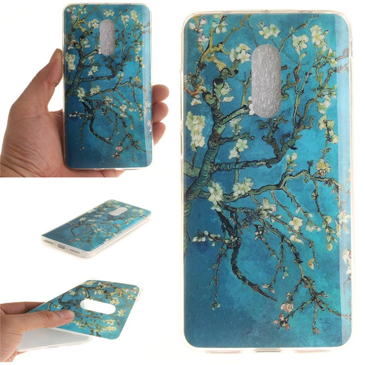 For Xiaomi Redmi Note 4 Soft TPU IMD Patterned Shell - Almond Tree in Blossom-1