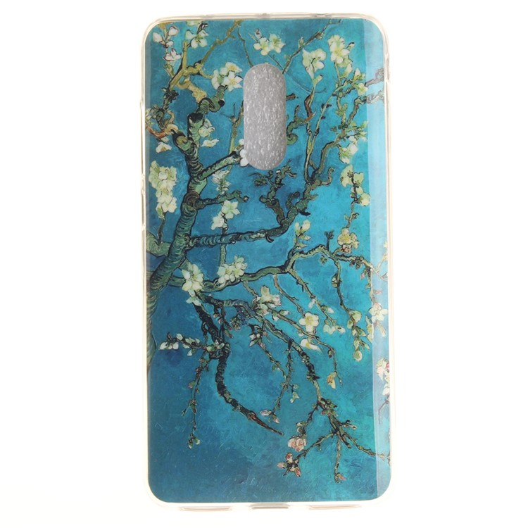 For Xiaomi Redmi Note 4 Soft TPU IMD Patterned Shell - Almond Tree in Blossom-2