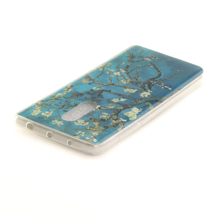 For Xiaomi Redmi Note 4 Soft TPU IMD Patterned Shell - Almond Tree in Blossom-4