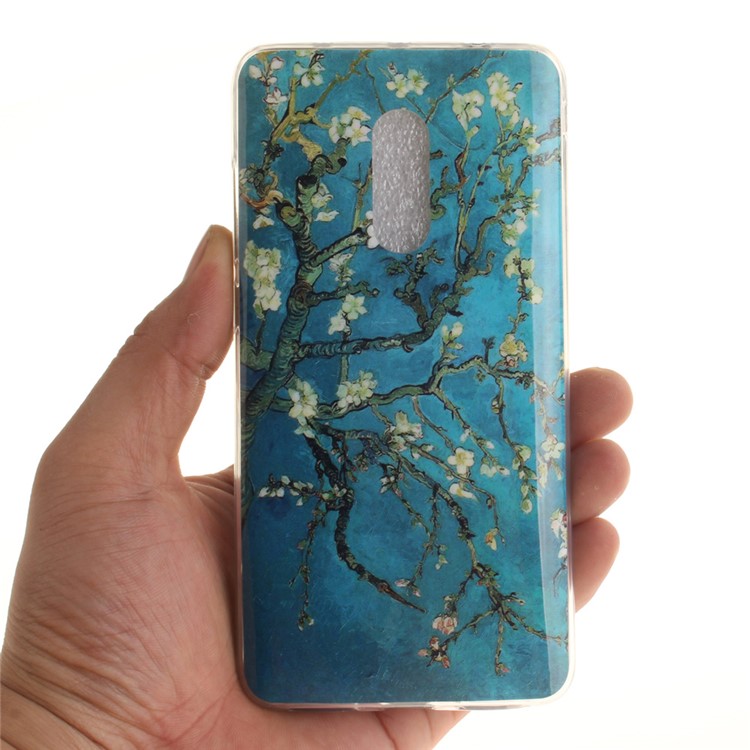 For Xiaomi Redmi Note 4 Soft TPU IMD Patterned Shell - Almond Tree in Blossom-5