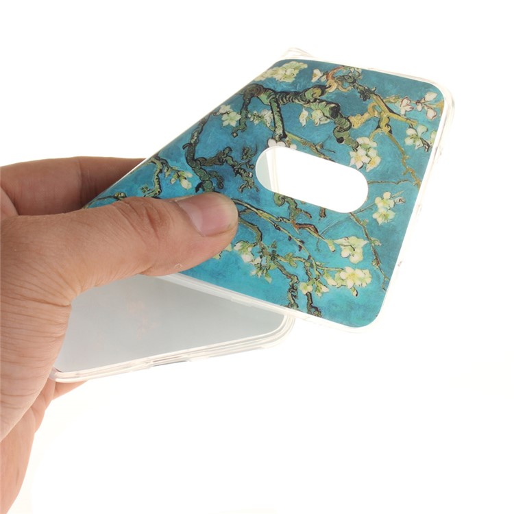 For Xiaomi Redmi Note 4 Soft TPU IMD Patterned Shell - Almond Tree in Blossom-6