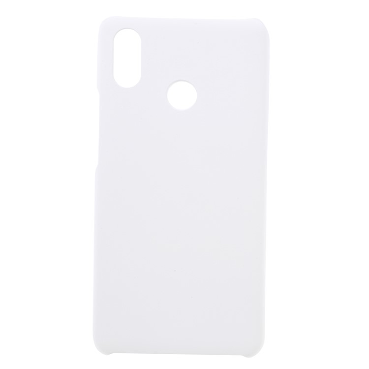 Rubberized PC Hard Shell for Xiaomi Mi Max 3 - White-1