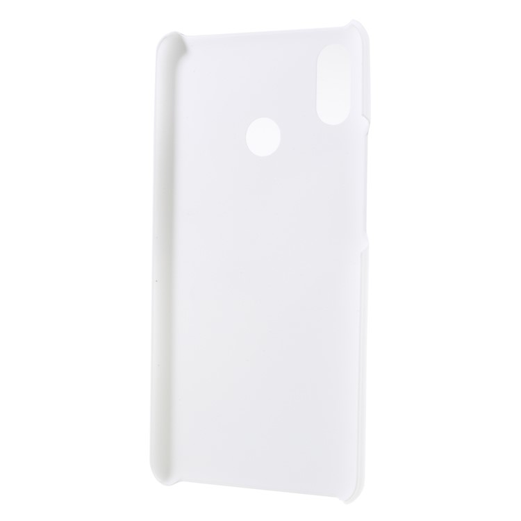Rubberized PC Hard Shell for Xiaomi Mi Max 3 - White-3