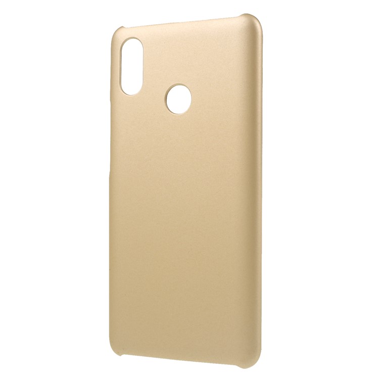 Rubberized PC Hard Cell Phone Case for Xiaomi Mi Max 3 - Gold-2