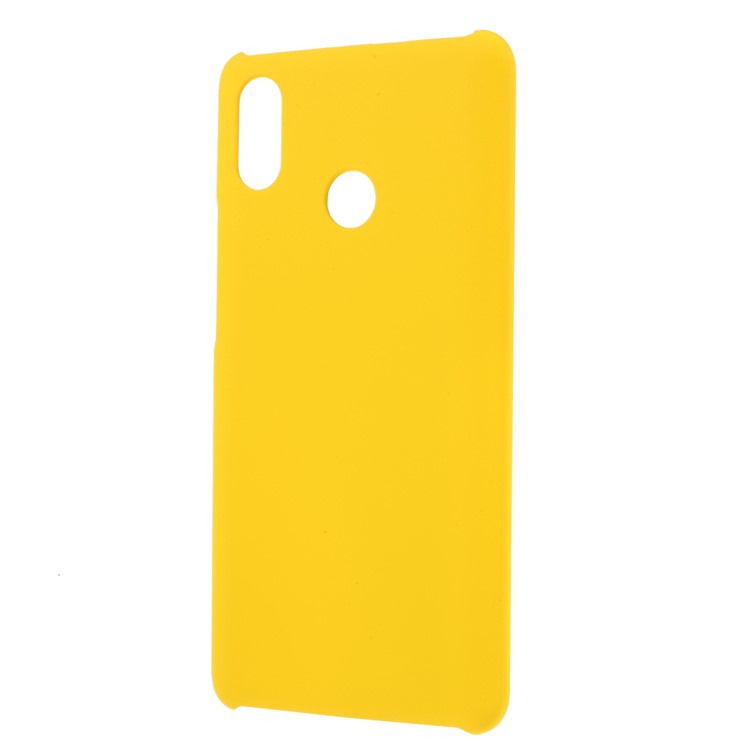 Rubberized PC Hard Mobile Phone Shell for Xiaomi Mi Max 3 - Yellow-2