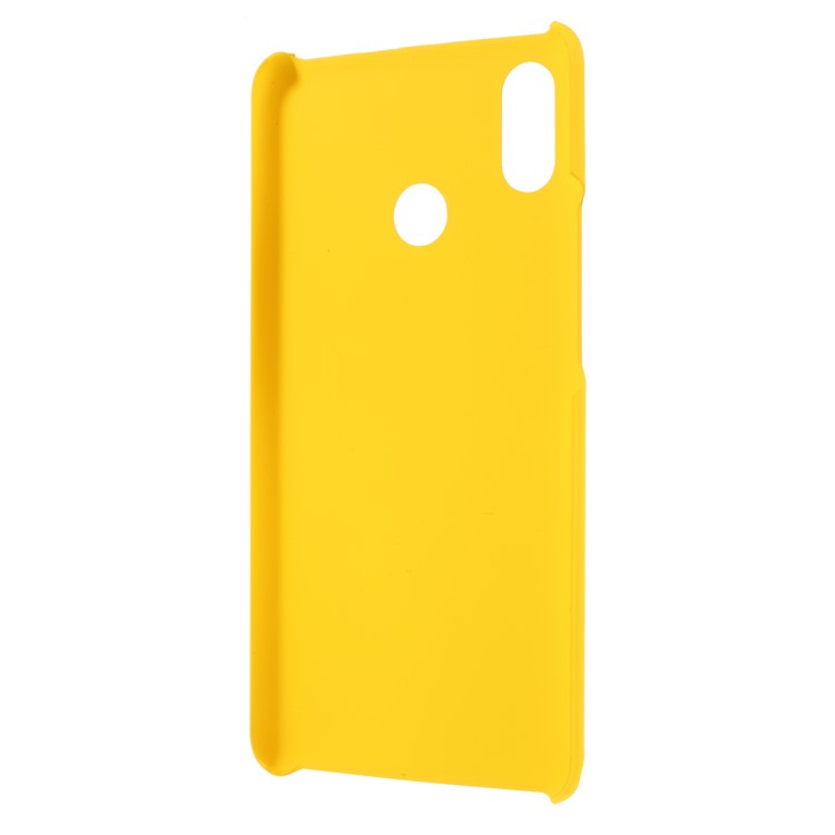 Rubberized PC Hard Mobile Phone Shell for Xiaomi Mi Max 3 - Yellow-3