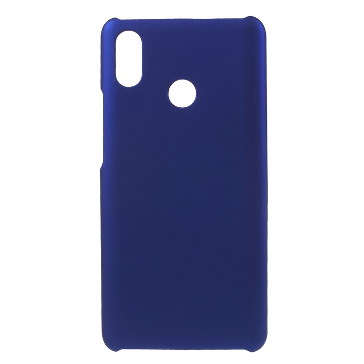 Rubberized PC Hard Back Case for Xiaomi Mi Max 3 - Blue-1