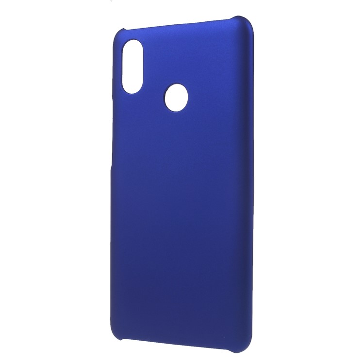 Rubberized PC Hard Back Case for Xiaomi Mi Max 3 - Blue-2