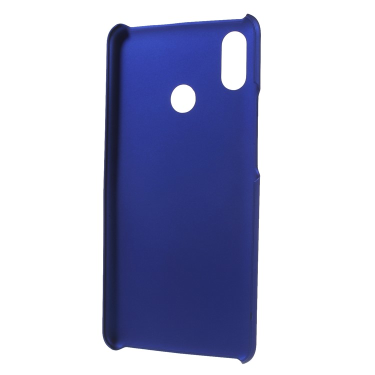Rubberized PC Hard Back Case for Xiaomi Mi Max 3 - Blue-3