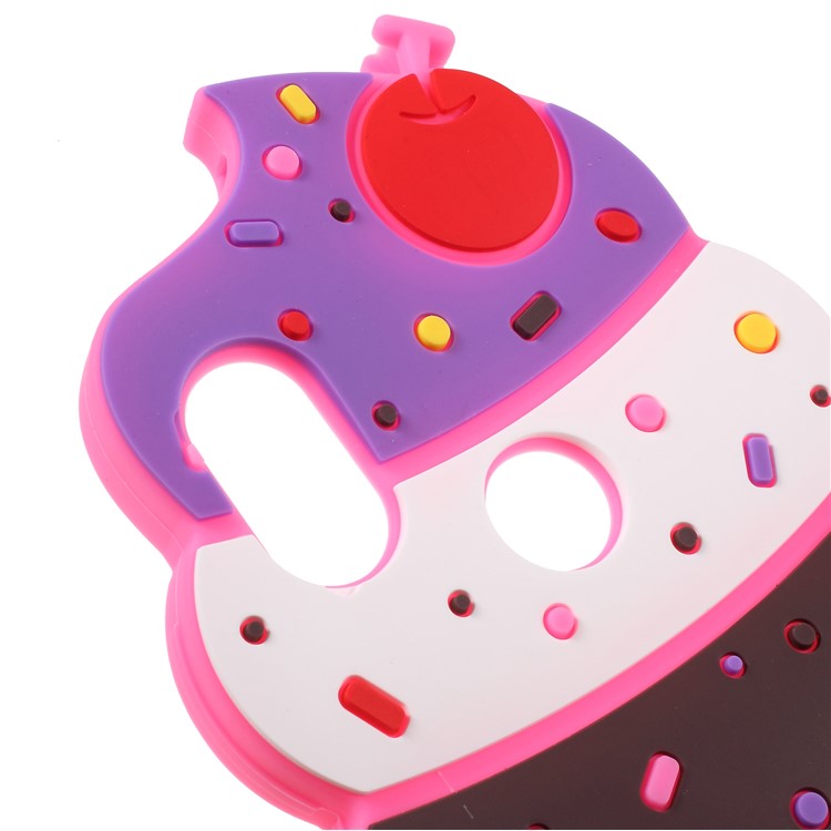 3D Cherry Ice Cream Silicone Back Case for Xiaomi Redmi S2 / Y2 - Rose-4