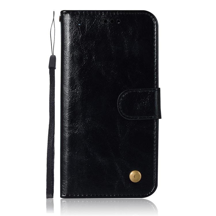 Retro Style Wallet PU Leather Flip Stand Cover for Xiaomi Redmi 6 - Black-2