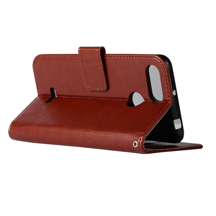 For Xiaomi Redmi 6 Imprint Owl Dream Catcher Wallet Stand Leather Cell Phone Case - Brown-5