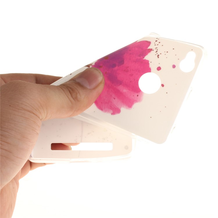 For Xiaomi Redmi 3x Glossy TPU IMD Case Cover - Red Flower-7