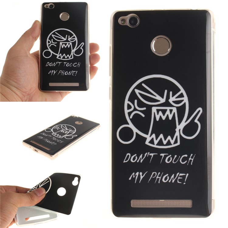 IMD Gel Skin TPU Case for Xiaomi Redmi 3x - Do Not Touch My Phone-1