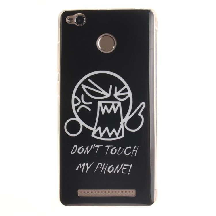 IMD Gel Skin TPU Case for Xiaomi Redmi 3x - Do Not Touch My Phone-2