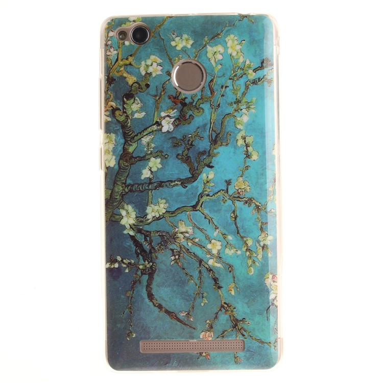 IMD TPU Gel Soft Cover for Xiaomi Redmi 3x - Almond Tree in Blossom-2