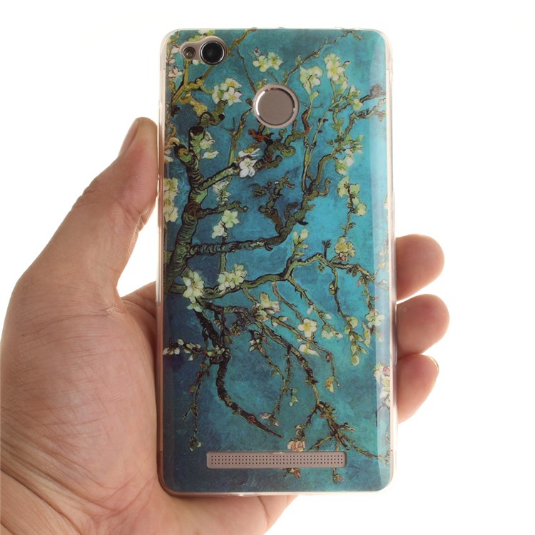 IMD TPU Gel Soft Cover for Xiaomi Redmi 3x - Almond Tree in Blossom-6