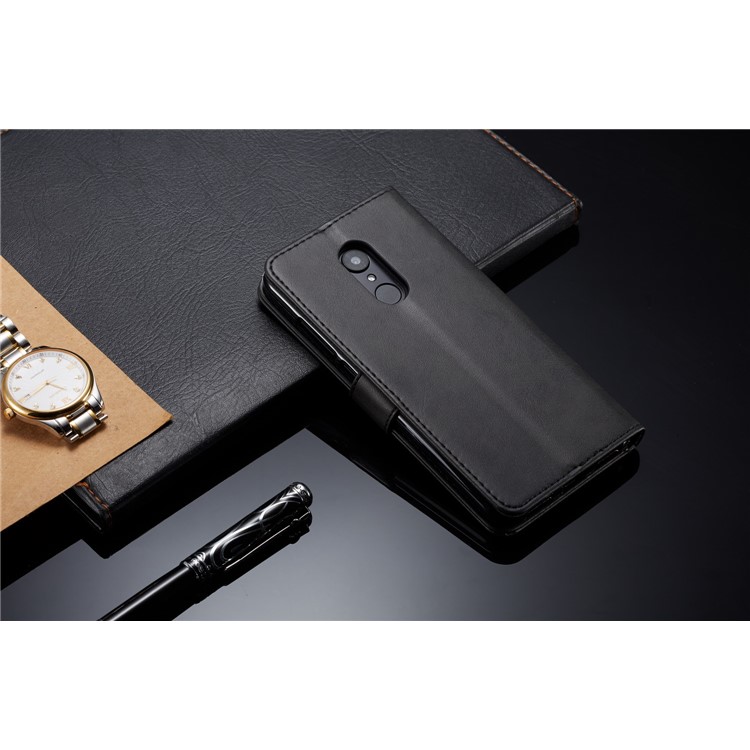 LC.IMEEKE Wallet Stand Leather Phone Cover for Xiaomi Redmi 5 - Black-6