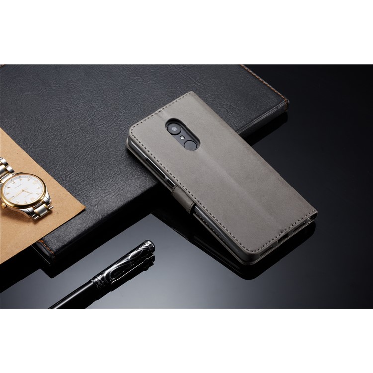 LC.IMEEKE Wallet Stand Leather Phone Case for Xiaomi Redmi 5 - Grey-5