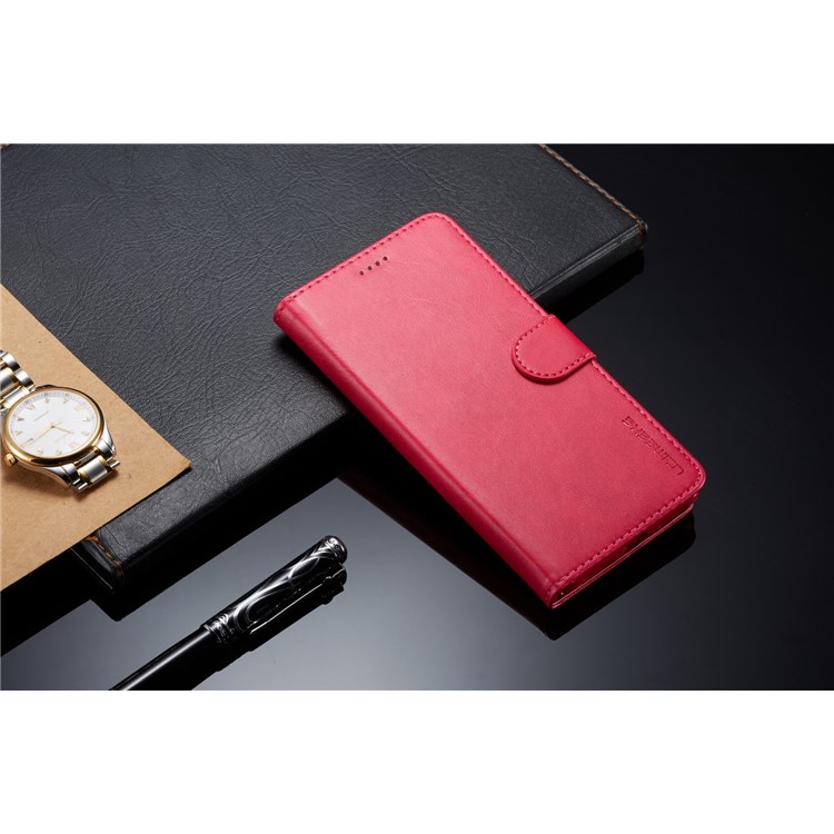 LC.IMEEKE Wallet Stand Leather Flip Cover for Xiaomi Redmi 5 - Red-4