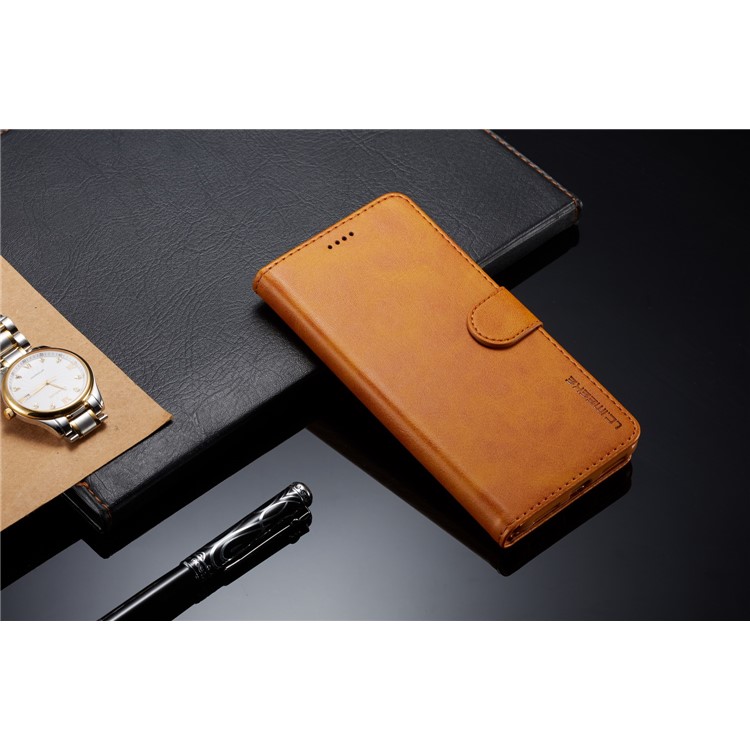 LC.IMEEKE Wallet Stand Leather Mobile Phone Cover for Xiaomi Redmi 5 - Brown-4