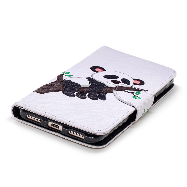 Pattern Printing Magnetic Wallet Stand Leather Shell for Xiaomi Redmi Note 5 (12MP Rear Camera) / Redmi 5 Plus (China) - Panda Climbing Tree-6