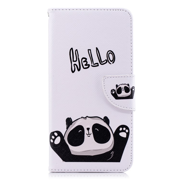 Pattern Printing Magnetic Wallet Stand Leather Cell Phone Case for Xiaomi Redmi Note 5 (12MP Rear Camera) / Redmi 5 Plus (China) - Adorable Panda-2