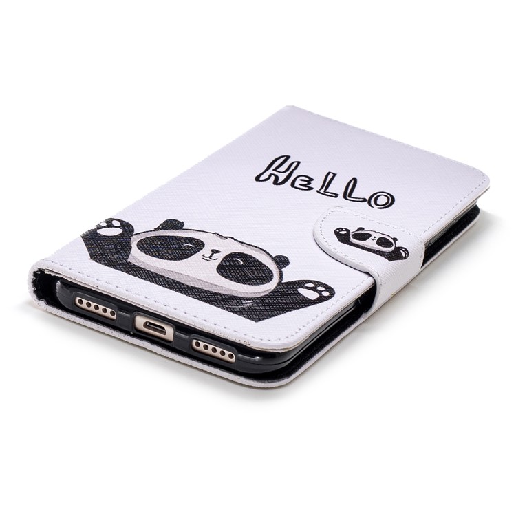 Pattern Printing Magnetic Wallet Stand Leather Cell Phone Case for Xiaomi Redmi Note 5 (12MP Rear Camera) / Redmi 5 Plus (China) - Adorable Panda-6