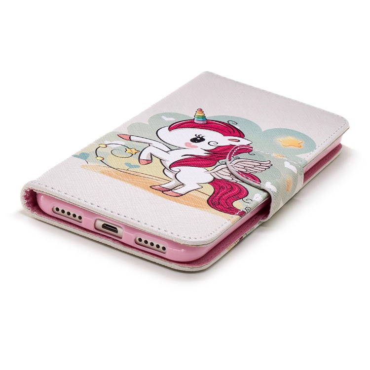 Pattern Printing Magnetic Wallet Stand Leather Protective Case for Xiaomi Redmi Note 5 (12MP Rear Camera) / Redmi 5 Plus (China) - Unicorn-6
