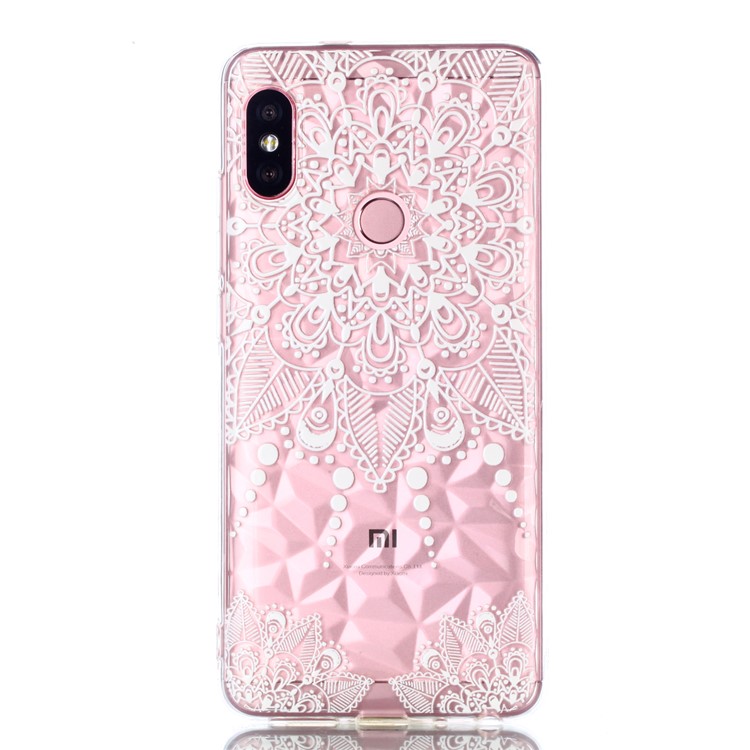 Embossed Pattern 3D Diamond Texture TPU Mobile Phone Case for Xiaomi Redmi Note 5 Pro (Dual Camera) / Redmi Note 5 (China) - Mandala-2