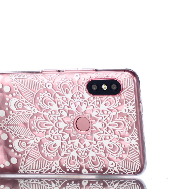 Embossed Pattern 3D Diamond Texture TPU Mobile Phone Case for Xiaomi Redmi Note 5 Pro (Dual Camera) / Redmi Note 5 (China) - Mandala-5