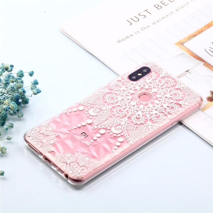 Embossed Pattern 3D Diamond Texture TPU Mobile Phone Case for Xiaomi Redmi Note 5 Pro (Dual Camera) / Redmi Note 5 (China) - Mandala-8