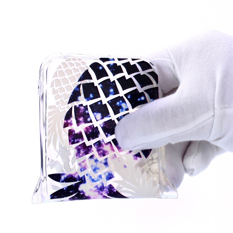 Goffratura 3D Diamante Struttura Del Telefono Cellulare Modello TPU Goffratura Per Xiaomi Redmi Nota 5 Pro (doppia Fotocamera) / Redmi Note 5 (cina) - Ananas Viola-6