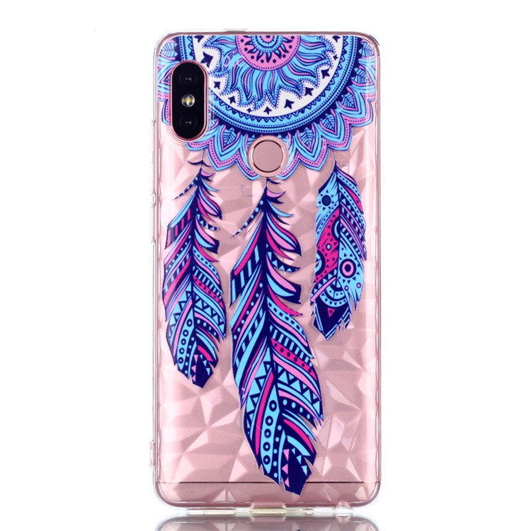 Embossed Pattern 3D Diamond Texture TPU Protective Casing for Xiaomi Redmi Note 5 Pro (Dual Camera) / Redmi Note 5 (China) - Dream Catcher-2